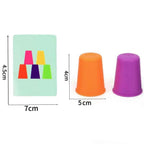 Montessori Toys Mini Stack Cup Game With Card Educational Intellectual Enlightenment Color Cognition Logic Training Children