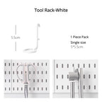 New DIY Pegboard Accessories Hanging Shelf Storage Hooks Wall Organizer No Punching Crafts Organization For Garage Kitchen Room