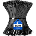 100-1000pcs Nylon Cable Zip Ties Adjustable Self-locking Cord Ties Durable Plastic Cable Ties Binding Wrap Straps for Office