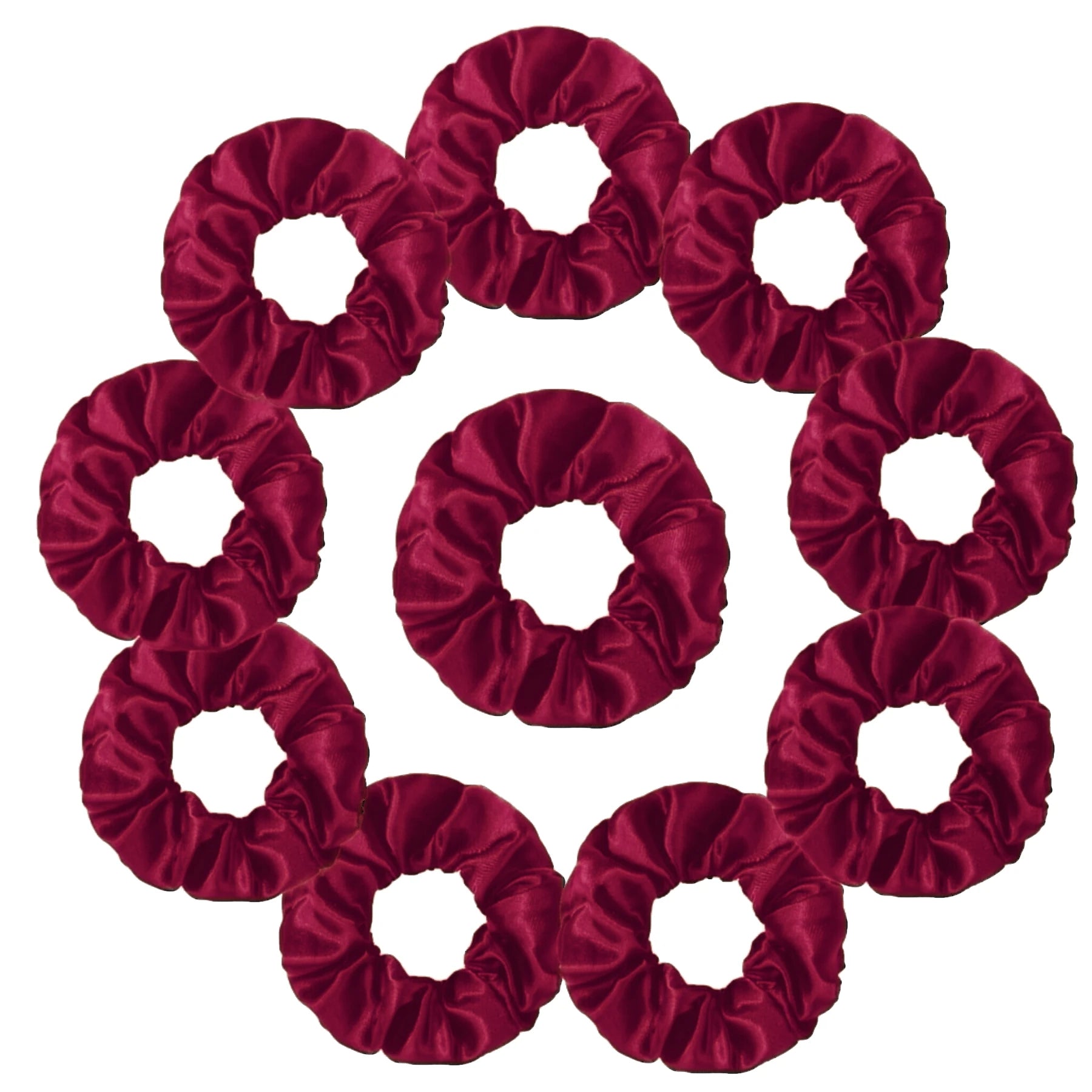 Satin Scrunchies Set for Women & Girls – 25/10/6 Pcs Elastic Hair Bands | Soft Silk Ponytail Holders & Fashion Hair Accessories