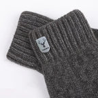  4colors Winter Warm Gloves Touchscreen Unisex Knit Finger Gloves Machine Washable Ideal for Travel Cycling Sports