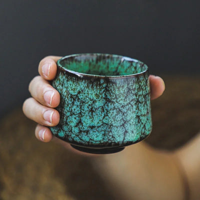 Small ceramic coffee cup, office and home latte art cup, personal hand warmer water cup