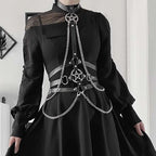 Women Sexy Body Chest Chain Jewelry  Waist Belt Belly Chains Festival Fashion Jewelry for Women Gothic Accessories