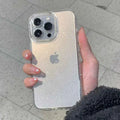 Pink Glitter Bling Clear Soft Case for IPhone 17 Air 16 15 14 13 12 11 Pro Max Plus 17Pro 16Pro 16e I Phone Women Fundas Cover