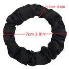 3/5/6 Pcs Silk Satin Scrunchies Set for Women – Elegant Solid Color Hair Bands | Soft Elastic Ponytail Holders & Hair Accessories