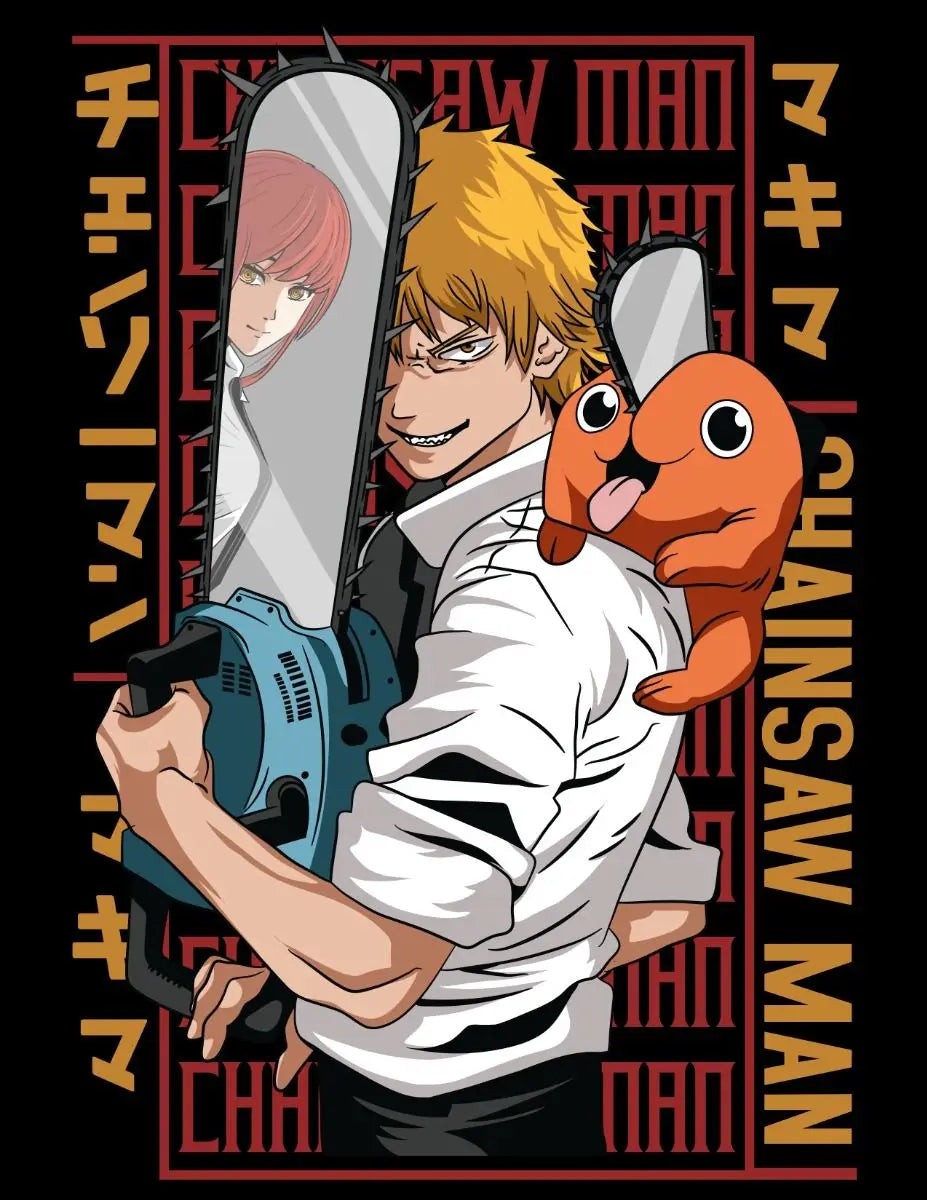 Chainsaw Man Poster Print For Bedroom Living Room Home Decor Japanese Anime Manga Denji Wall Art Cartoon Canvas Painting