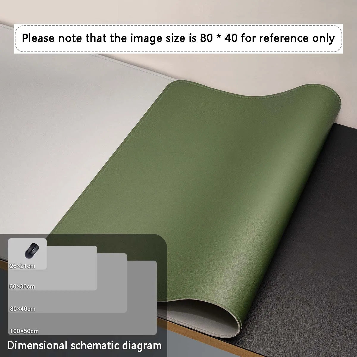 Large Mouse Pad – PU Leather Waterproof Desk Protector Mat for Office, Gaming, Keyboard & PC Accessories