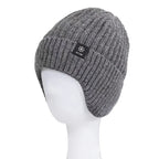 Winter warm woolen hat for middle-aged and elderly people, men's one-piece snowflake ear protection, thickened knitted hat for a