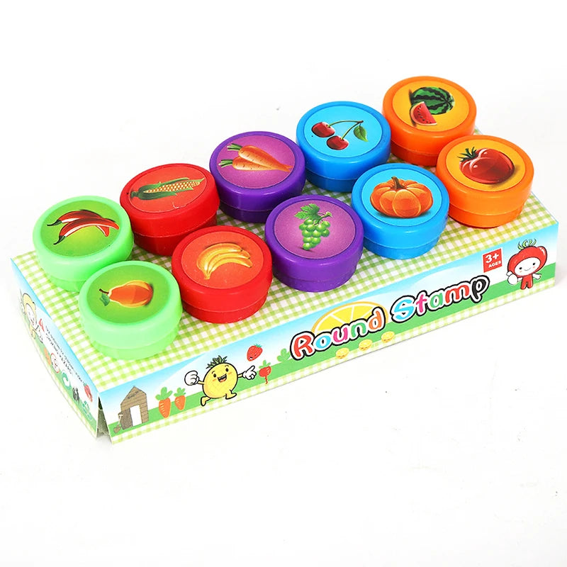 Assorted Stamps for Kids Self-Ink Teacher Stamps Party Favor Children Treasure Box Prize Classroom Easter Egg Stuffers Toys Gift