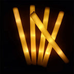 20/30/60Pcs LED Glow Sticks Bulk Colorful RGB Glow Foam Stick Cheer Tube Dark Light for Xmas Birthday Wedding Party Supplies