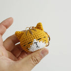 Cute Crochet Kitten Keychain Smiling Cat Bag Charm