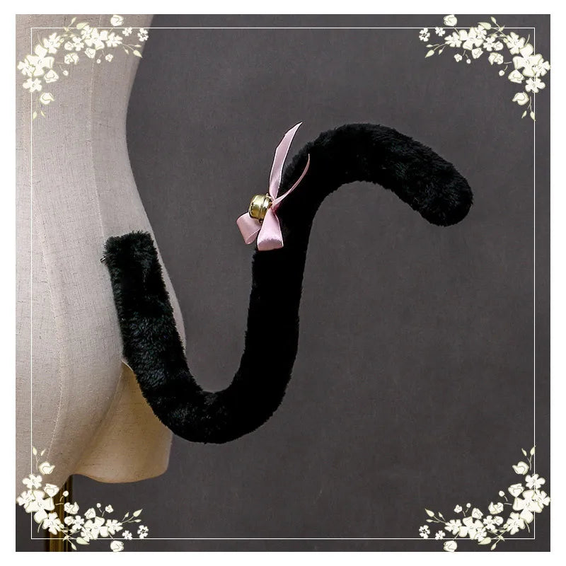 Cute Plush Cat Tail Kawaii Animal Tails Anime Cosplay Costumes Accessories Kitten Tails Maid Outfits Accessory Party Props Gift