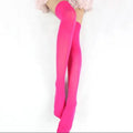 Sexy Black White Soild Color Long Socks Women Over Knee Thigh High Over The Knee Stockings Lolita Ladies Girls Warm Knee Socks