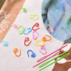 26Pcs Sewing Knitting Kits Large Eye Blunt Yarn Needles & Plastic Weaving Needles & Crochet Locking Counter Stitch Markers Tools