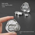 Triangle Spinner Flip Coin EDC Fidget Push Coin Decompression Hand Toy Handle Piece Fidget Spinner Fun Toy