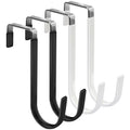 Door Hangers Hooks with Rubber Organizer Hooks for Living Room, Bathroom, Bedroom, Kitchen Hanging Clothes, Towels, Hats, Coats