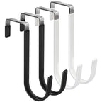 Door Hangers Hooks with Rubber Organizer Hooks for Living Room, Bathroom, Bedroom, Kitchen Hanging Clothes, Towels, Hats, Coats