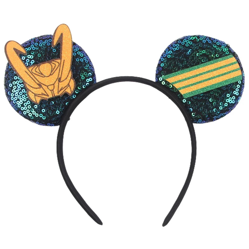 2026 Latest Fashion Ear Headband Sequin Bows For Girl Adult Kids Halloween Party Cosplay Hair Accessories Princess Hairband