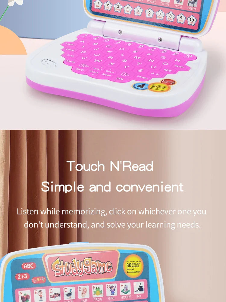 English Learning Laptop Educational Toy for Kids