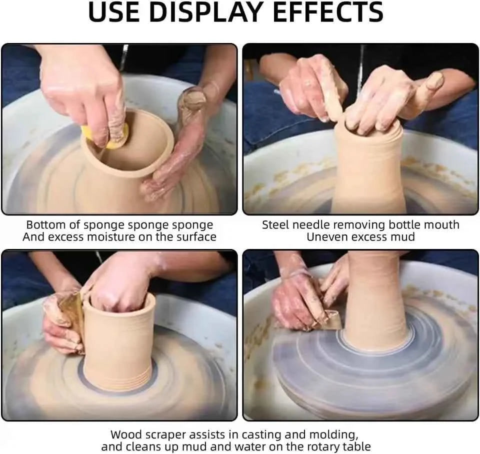 8Pcs/Set Clay Tools DIY Ceramics Molding Tools Wood Knife Pottery Tool Set Clay Sculpting Kits Carving Ceramic Tools Practical