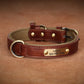 Personalized Dog Collar Custom Engraved PU Leather Dog Collars Free Engraving ID Tag Nameplate For Small Medium Large Dogs - WTN Essentials 