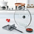 Multi-Function Kitchen Spatula Rack – Spoon Rest & Pot Lid Holder
