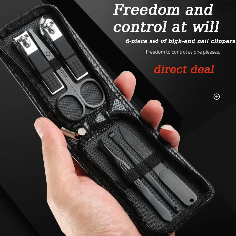 Special Nail Clippers Manicure Beauty Tools 6 Piece Portable Household Nail Scissors Set Household High End Mens And Womens