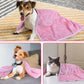 Soft Fluffy Pet Blanket – Cute Paw Print Warm Fleece Mat for Dogs & Cats