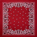 70CM Oversized Hip Hop Amoeba Cashew Cotton Square Bandana Scarf Headband Black Paisley Gifts For Men/Boys/Girls