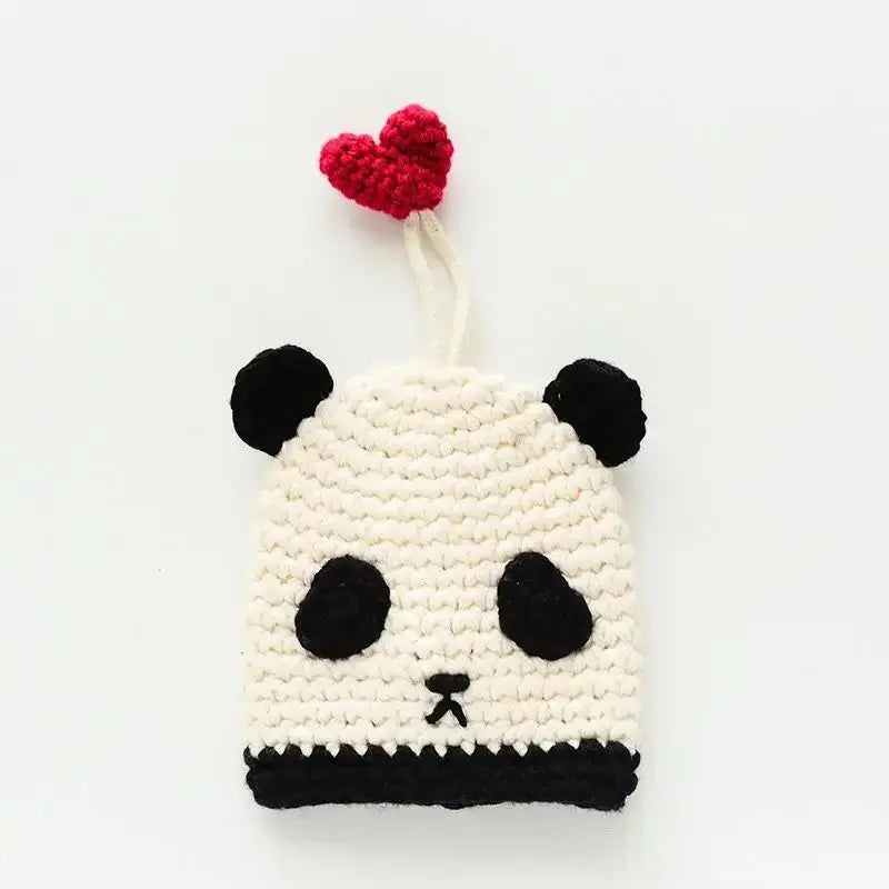 Cartoon Dog Key Case Handwoven Key Organizer Pouch