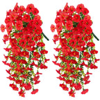 Artificial Flower New Artificial Hanging Flowers and Plants Easter Decoration 2025 UV-resistant and Realistic Room Decor Wedding