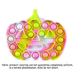 Silicone Rubber Anti Anxiety Stress Relief Push Pop Bubble Rainbow Pumpkin Ghost Fidget Toys Squeeze The Toy for Kids Adults