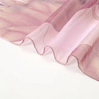 1PCS Lotus Print Chiffon Scarf Fashionable Lightweight Neck Scarf For Women Summer Neck Sun Protection Silk Scarf Shawl 150*50cm