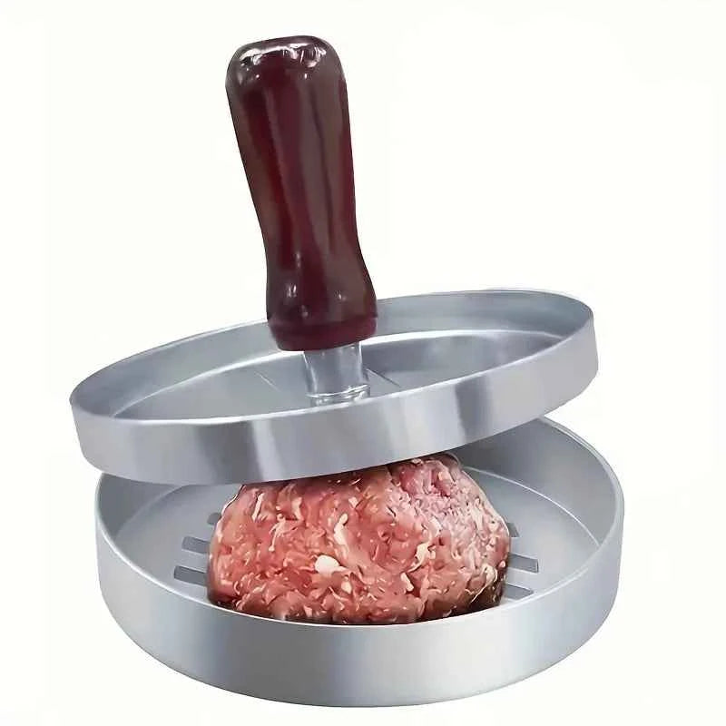 1PC Non-Stick Burger Press Patty Maker Metal Hamburger Mold for Beef Cheese Veggie Burger Making Suitable for BBQ Grill Cooking