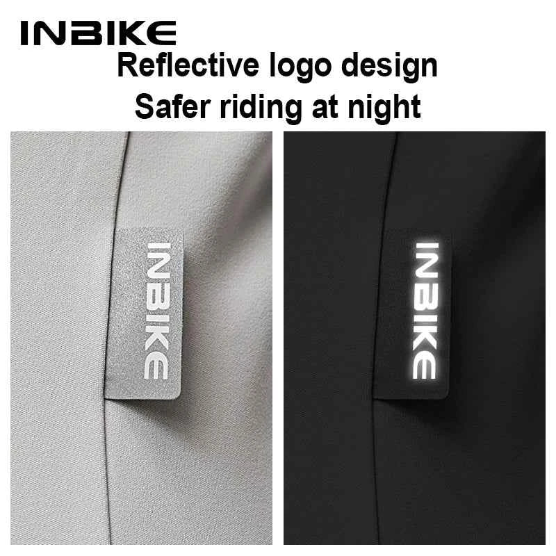 INBIKE Fleece Men's Cycling Jersey  Winter Cycling Sets Warm Long-sleeved Suit Soad Bike Bicycle Jacket Overalls Riding Suit