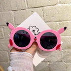 Cartoon Pikachu Outdoor Sun Protection Glasses Anime Pokemon Anti Glare Goggles Cute Vacation Travel Sunglasses Friend Gifts