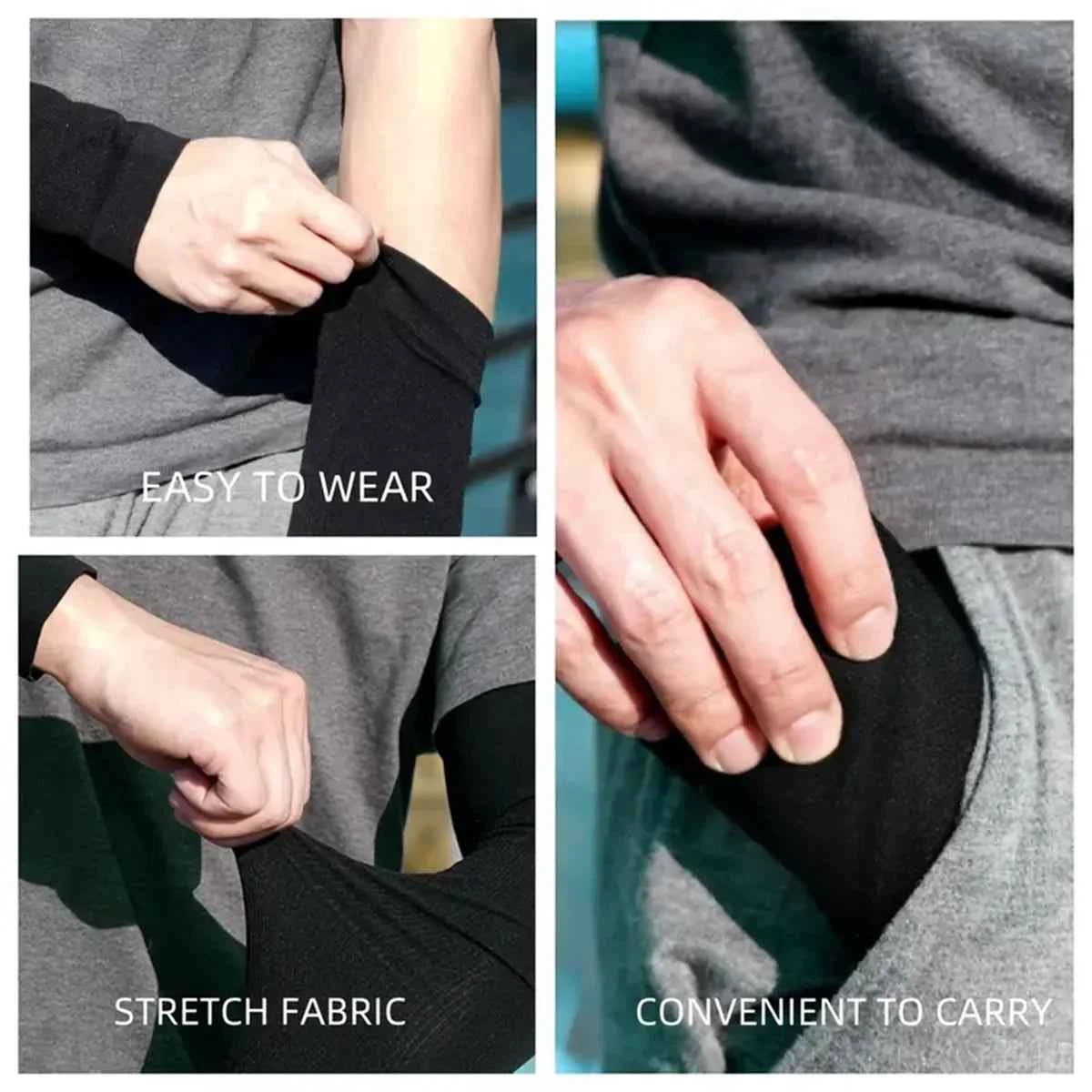 kkjoy 6 Pairs Unisex Cooling Arm Sleeves Compression Breathable Moisture Wicking for Men Women Sports Outdoor UV Protection
