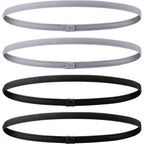 4PCS Unisex Sports Thin Headband Non-Slip Elastic Women Men Yoga Hair Bands Sweatband Football Running Biking Sports Hairband