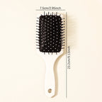1 Piece Skeleton and Flower Patterned Air Cushion Comb - Massage Exfoliating Comb, ABS Plastic Handle, Special for Real Hair Wig