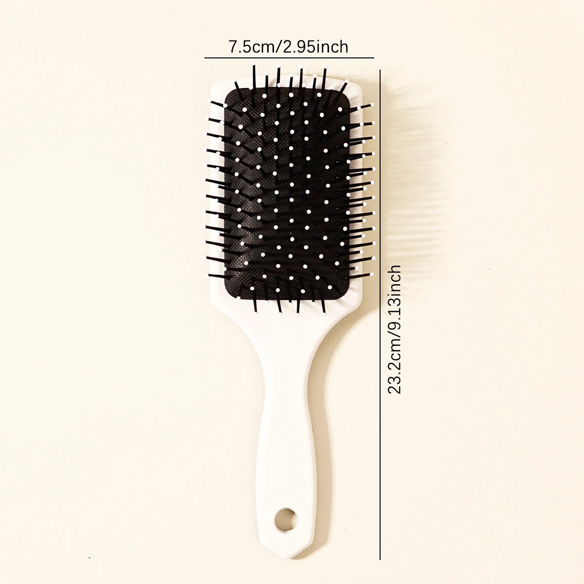 1 Piece Skeleton and Flower Patterned Air Cushion Comb - Massage Exfoliating Comb, ABS Plastic Handle, Special for Real Hair Wig