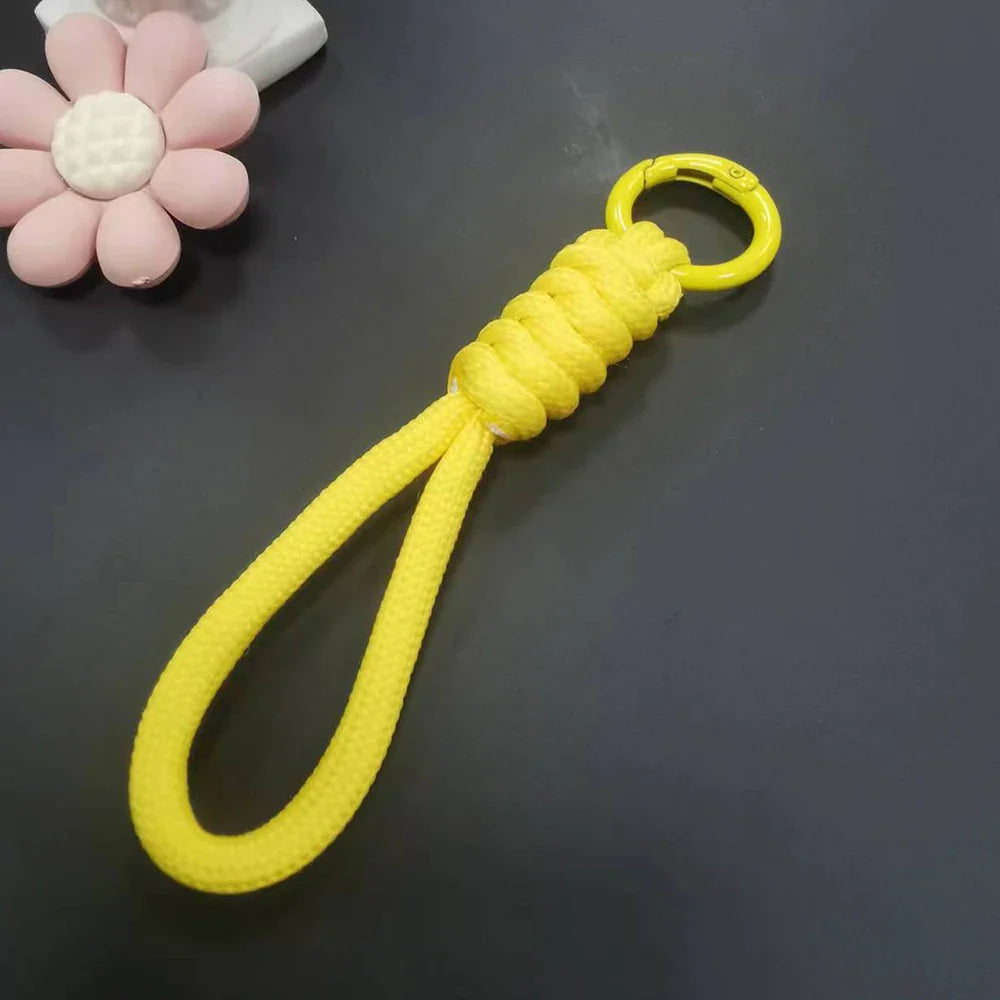 Paracord Braided Keychain Wrist Lanyard for Outdoor Everyday Carry