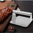 Heavy Duty Stainless Steel Smash Burger Press – BBQ Patty Smasher & Meat Press Tool