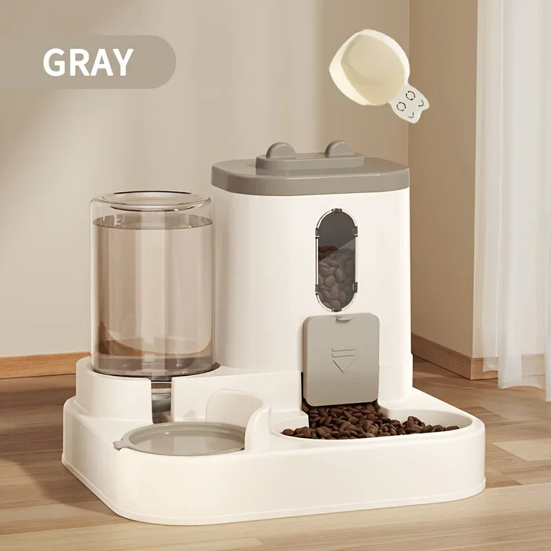 2 in 1  Fully Automatic Pet Food & Water Dispenser