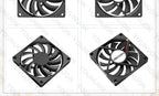 YOUNUON 80MM Fan 5V USB Fan 80x80x10mm 8cm DC 5V 12V 24V 8010 Fan Brushless Cooling Cooler PC Fan Computer Case  Fan Cooler