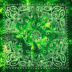 New Fashion Hip Hop 100% Cotton Bandana Square Scarf Gradient Color Paisley Headband Printed For Women/Men/Boys/Girls