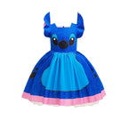 Girls Stitch Cosplay Dress – Cartoon Princess Costume Outfit