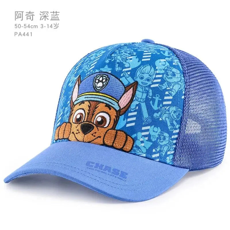 Genuine Paw Patrol Cartoon Child Baseball Cap Hip Hop Mesh Sun Protection Sun Hat Boys Girls Caps Snap back Hats Sports Hat