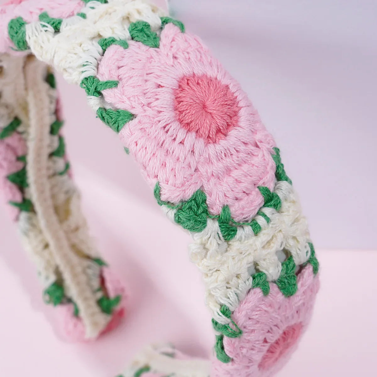 NEW Knitted Headband Bohemian Style Summer Seaside Vacation Handmade Head Band Hair Accessories for Women Girls