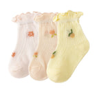 3Pair/lot New Newborn Baby Socks Summer Thin Casual Kids' Baby