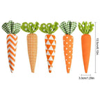 1/5pcs Easter Carrot Ornaments 2026 Spring Easter Party Decoration for Home Kids Birthday Favors Gift Soft Artificial Carrot Toy